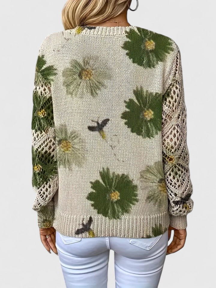AMANDA™ | Jersey Elegante con Diseño Floral