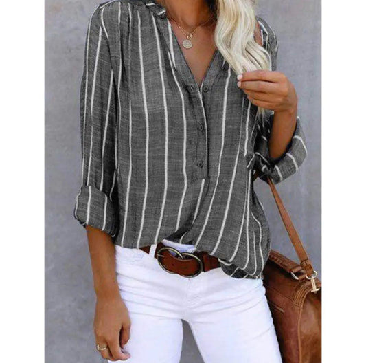 Agatha - Elegante blusa a rayas
