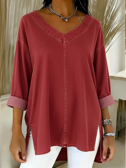 ANASTASIA™ | TOP CASUAL CON ESCOTE EN "V"