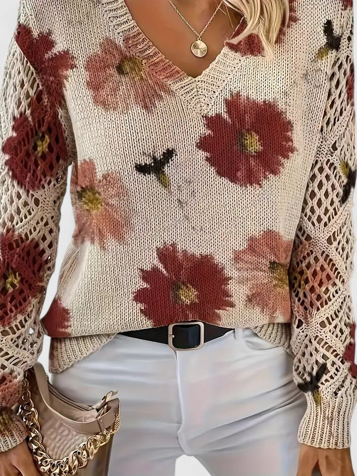 AMANDA™ | JERSEY ELEGANTE CON DISEÑO FLORAL