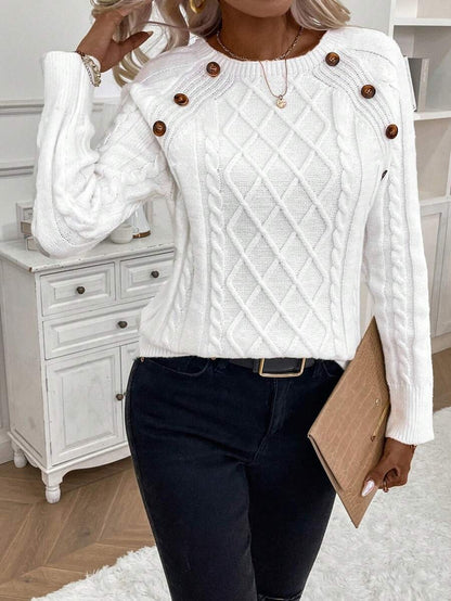 REBECCA™ | Jersey de Punto con Detalles de Botones