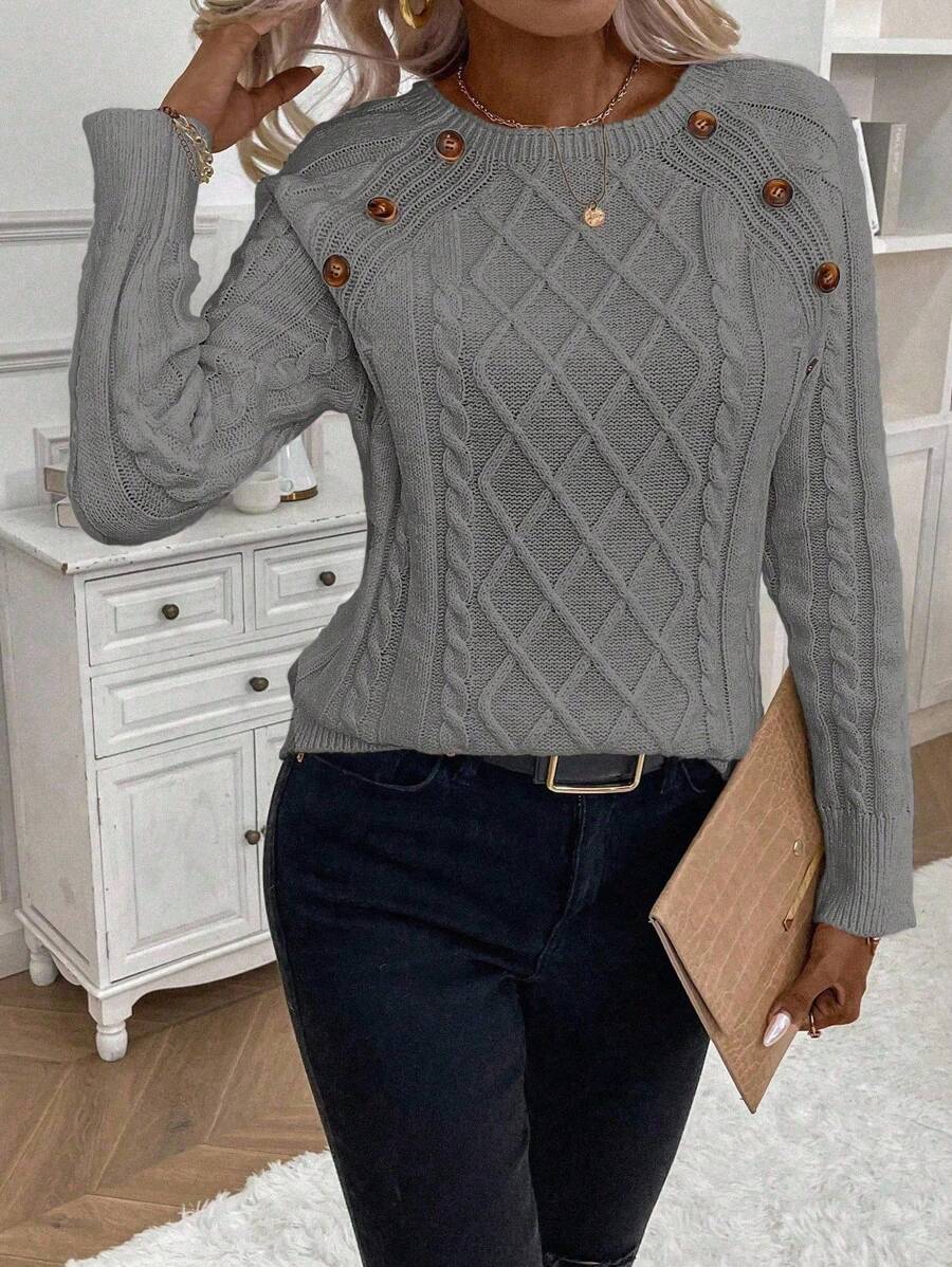 REBECCA™ | Jersey de Punto con Detalles de Botones
