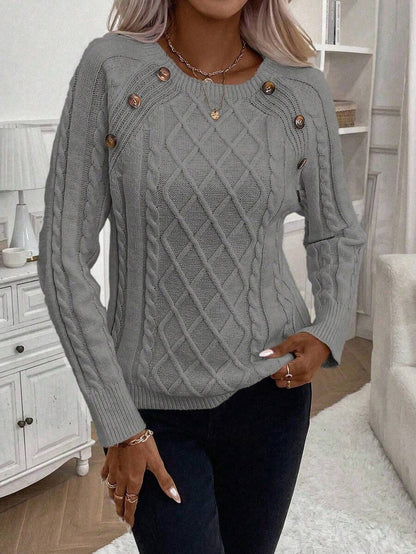 REBECCA™ | Jersey de Punto con Detalles de Botones