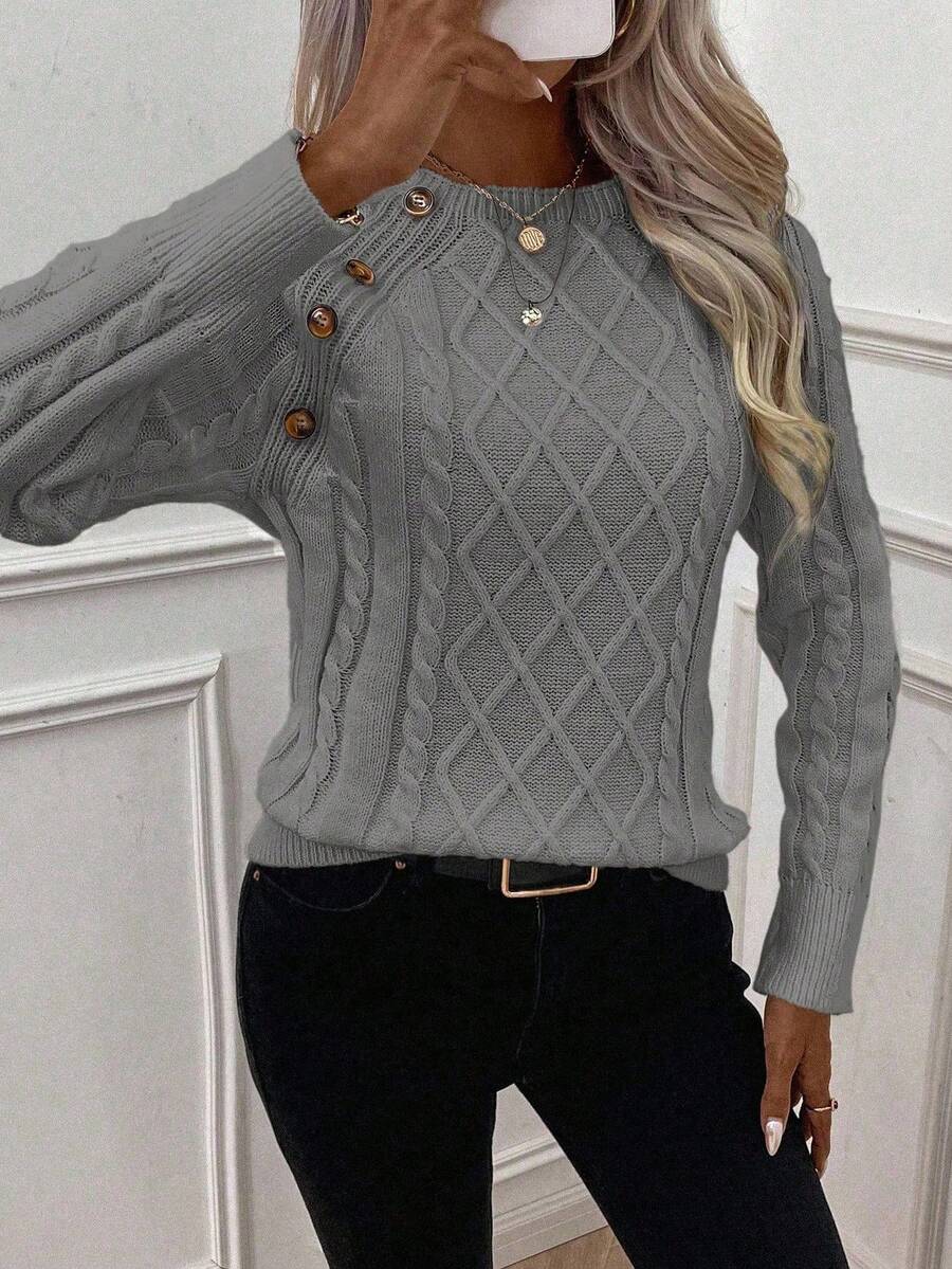 REBECCA™ | Jersey de Punto con Detalles de Botones
