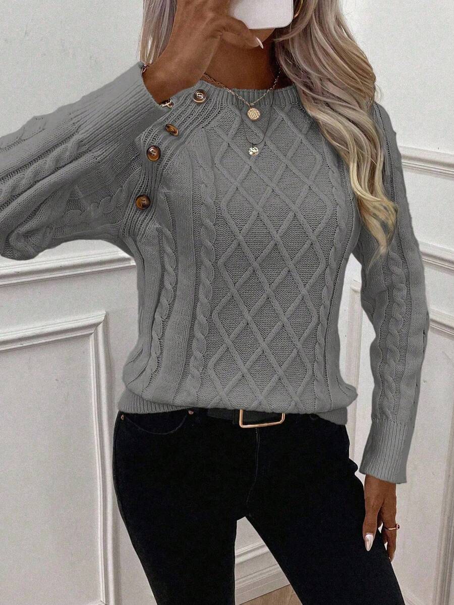 REBECCA™ | Jersey de Punto con Detalles de Botones