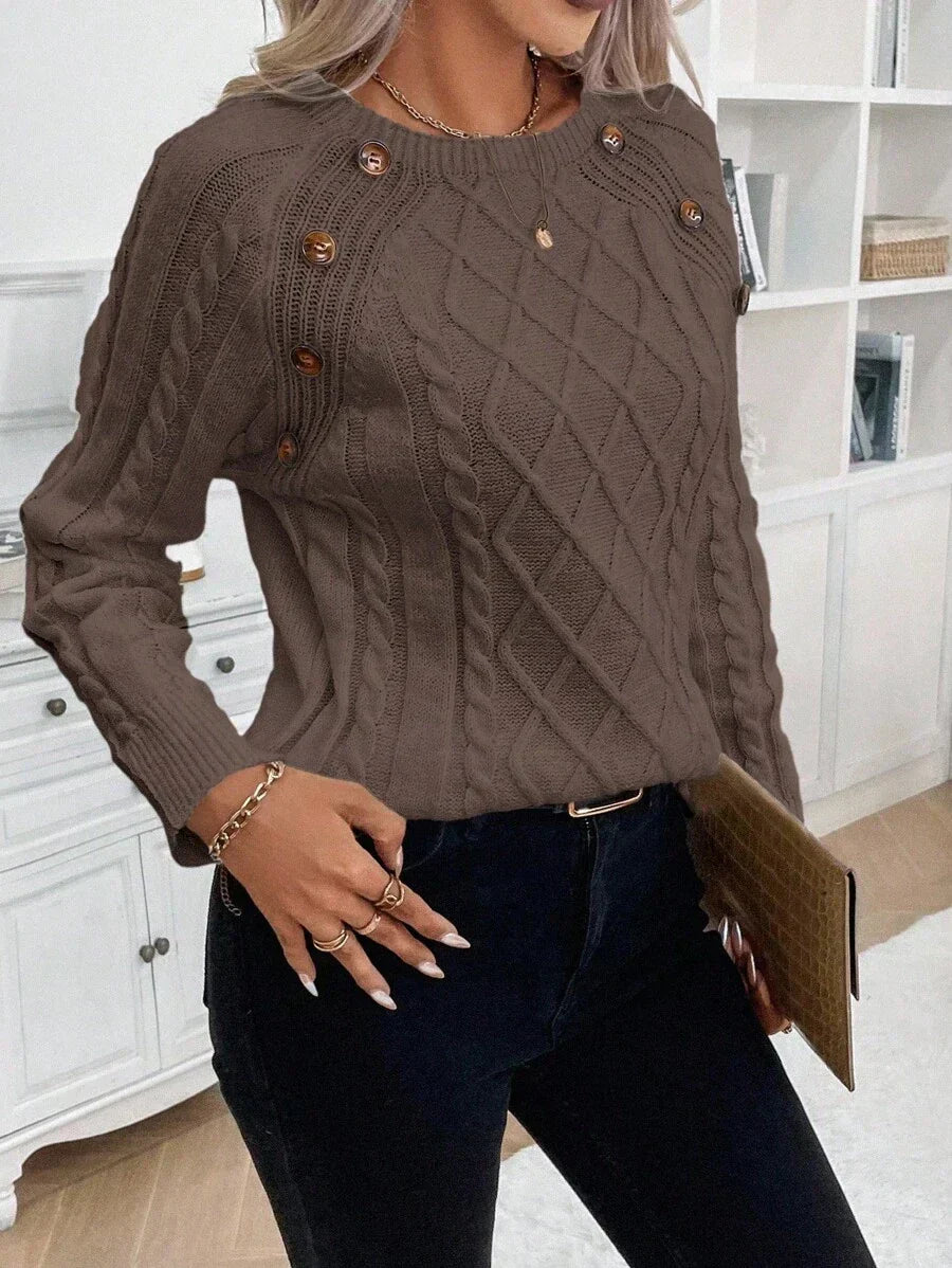 REBECCA™ | Jersey de Punto con Detalles de Botones