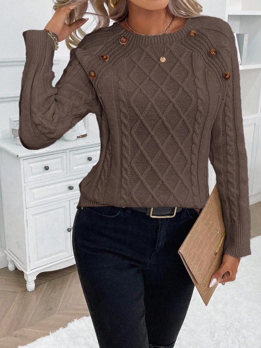 REBECCA™ | Jersey de Punto con Detalles de Botones