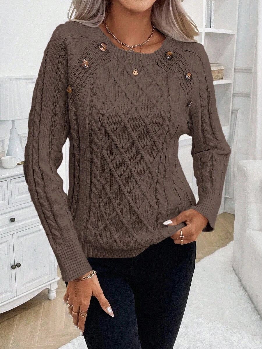 REBECCA™ | Jersey de Punto con Detalles de Botones