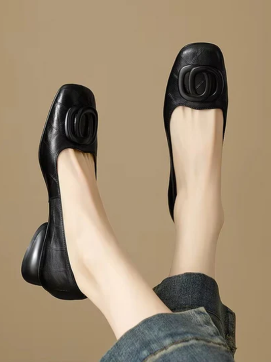 CAMILLE™ | Bailarinas de cuero Opium