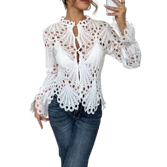 ZOE™ |BLUSA MODERNA DE CROCHET