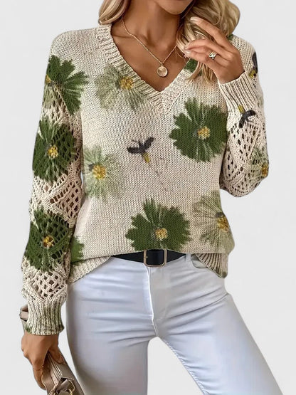 AMANDA™ | JERSEY ELEGANTE CON DISEÑO FLORAL