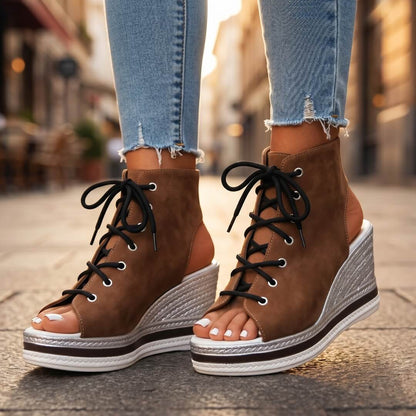 AGATHA™ | SANDALIAS DE CUÑA ELEGANTES