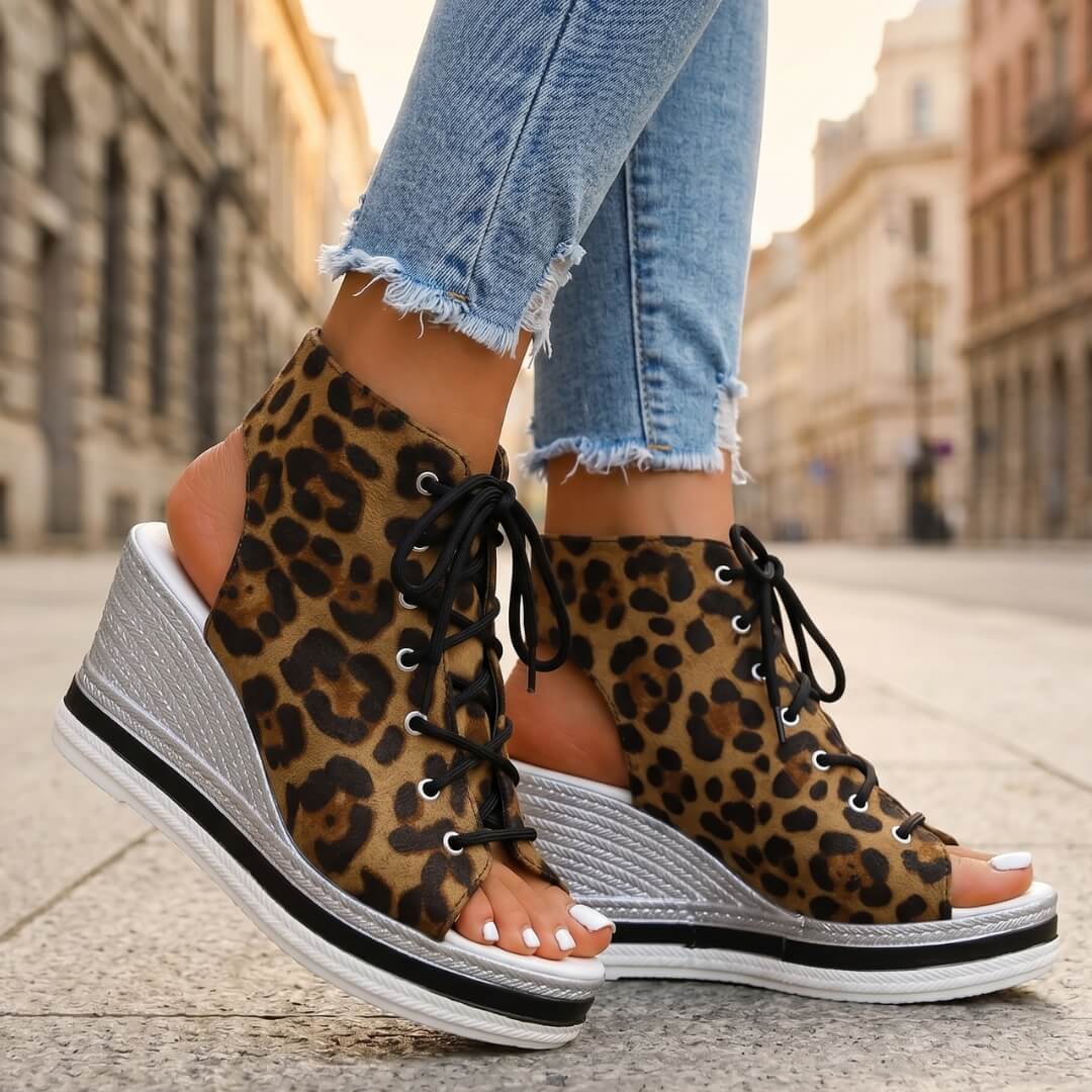 AGATHA™ | SANDALIAS DE CUÑA ELEGANTES