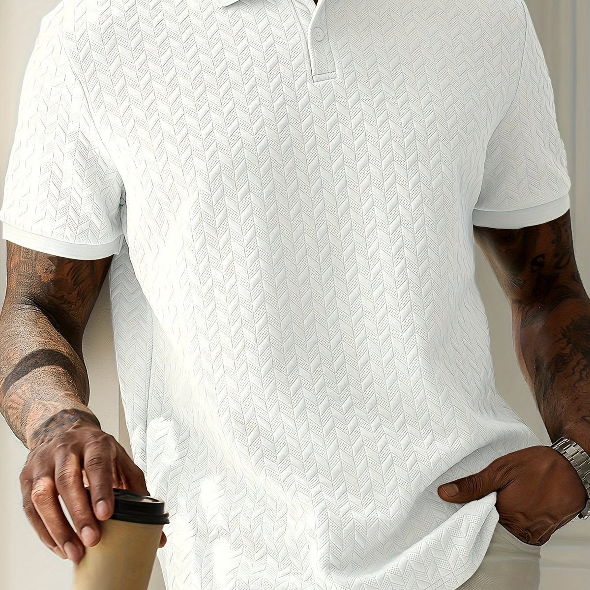 BRUNO™ | Polo Texturizado