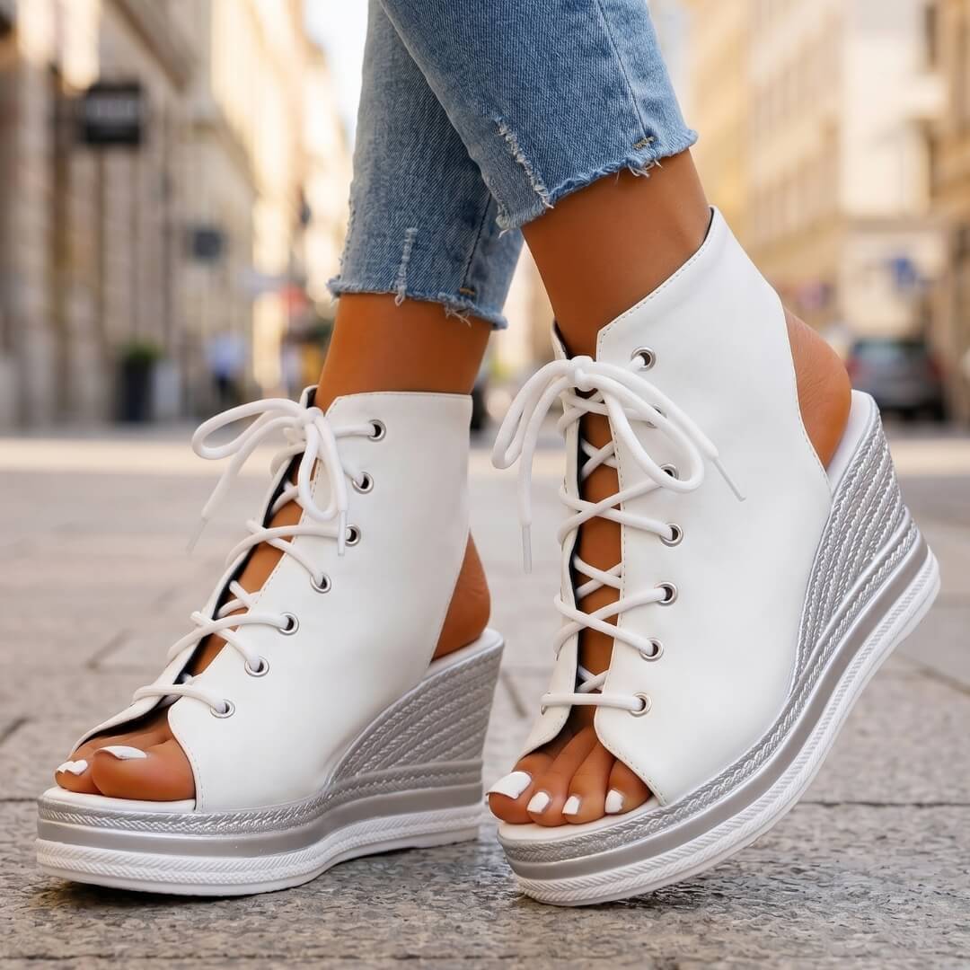 AGATHA™ | SANDALIAS DE CUÑA ELEGANTES