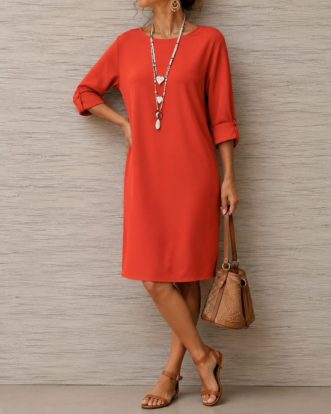 MERCEDES™ | Vestido Midi de Camuflaje