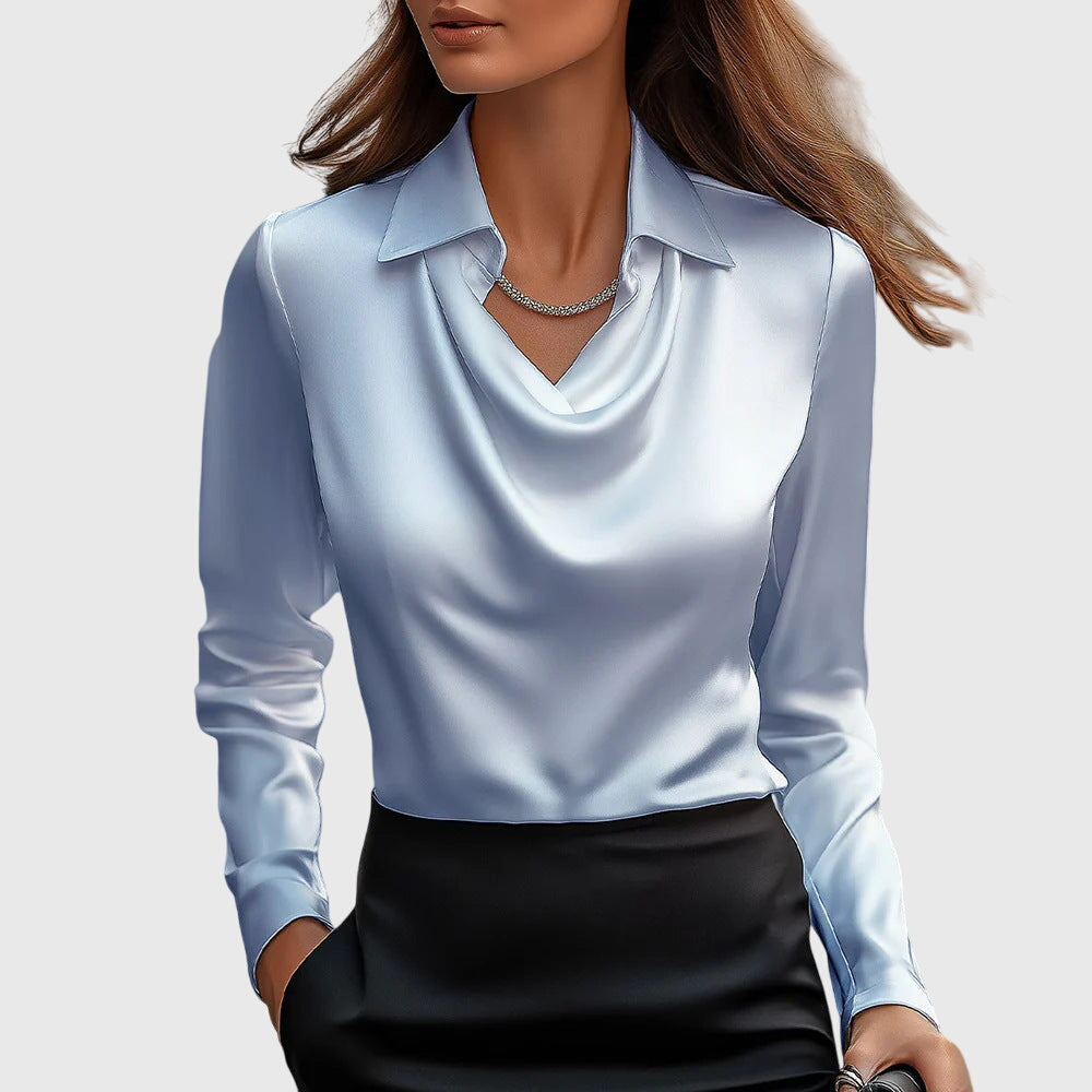 AMELIA™ | BLUSA ELEGANTE DE SATÉN