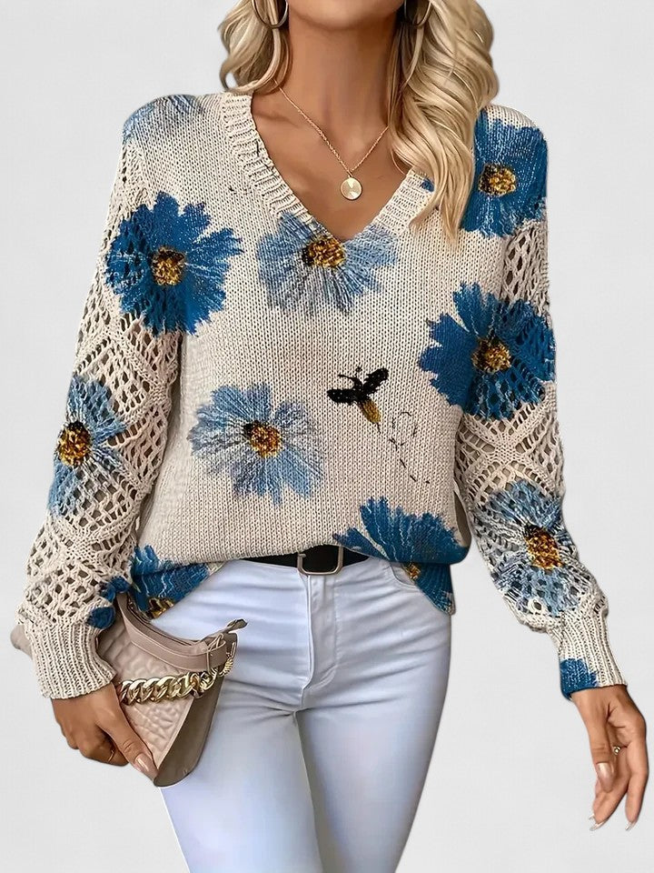 AMANDA™ | JERSEY ELEGANTE CON DISEÑO FLORAL