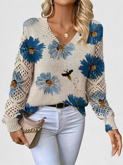 AMANDA™ | JERSEY ELEGANTE CON DISEÑO FLORAL