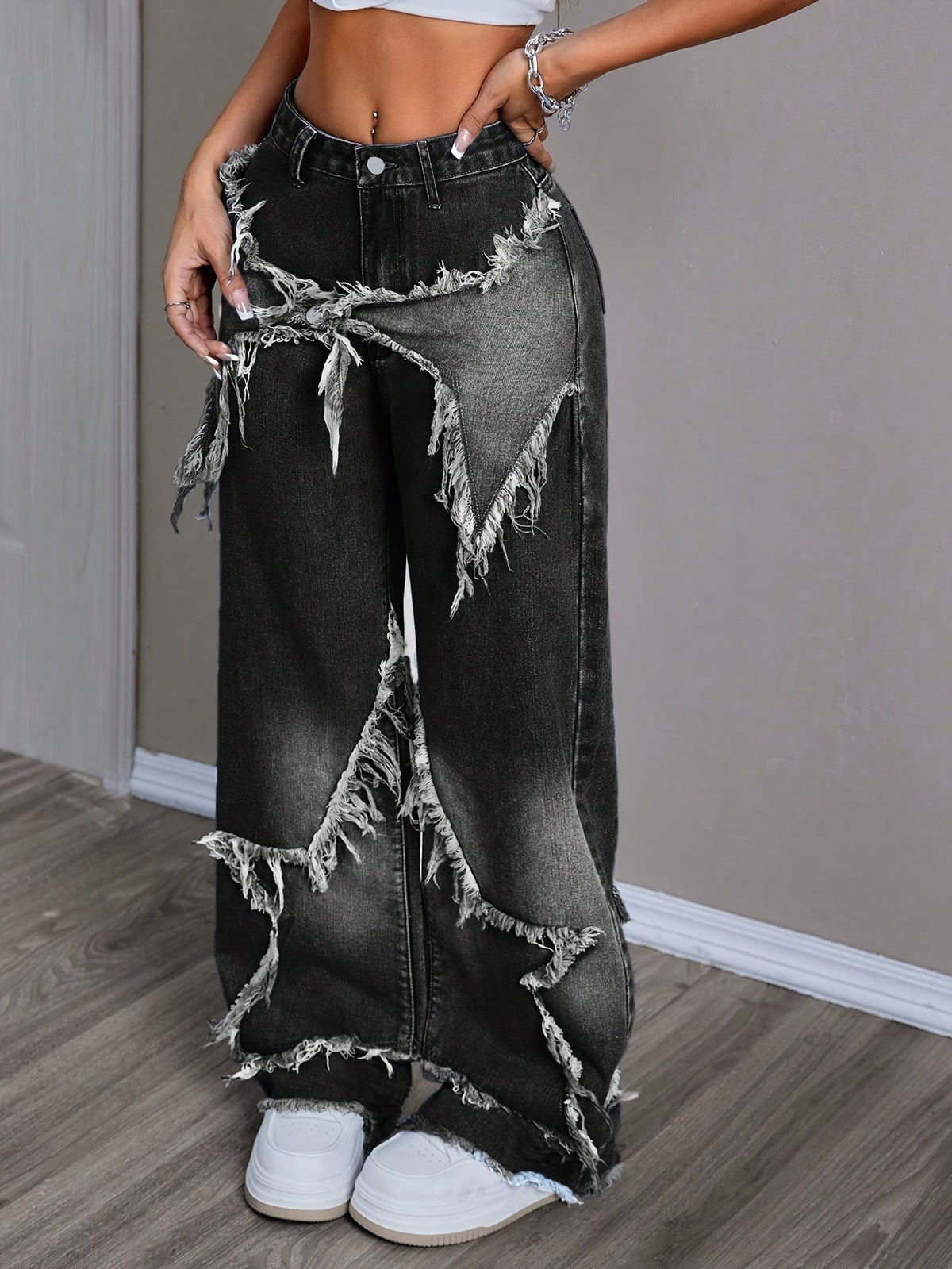 LUNA™ | Vaqueros de Patchwork