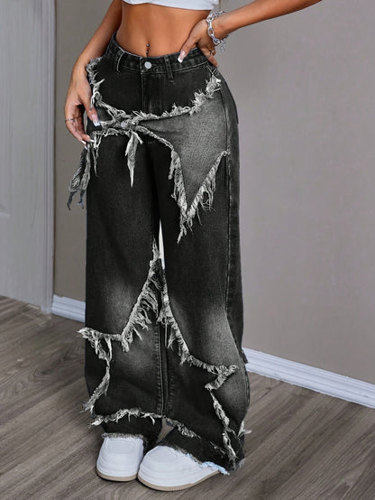 LUNA™ | Vaqueros de Patchwork
