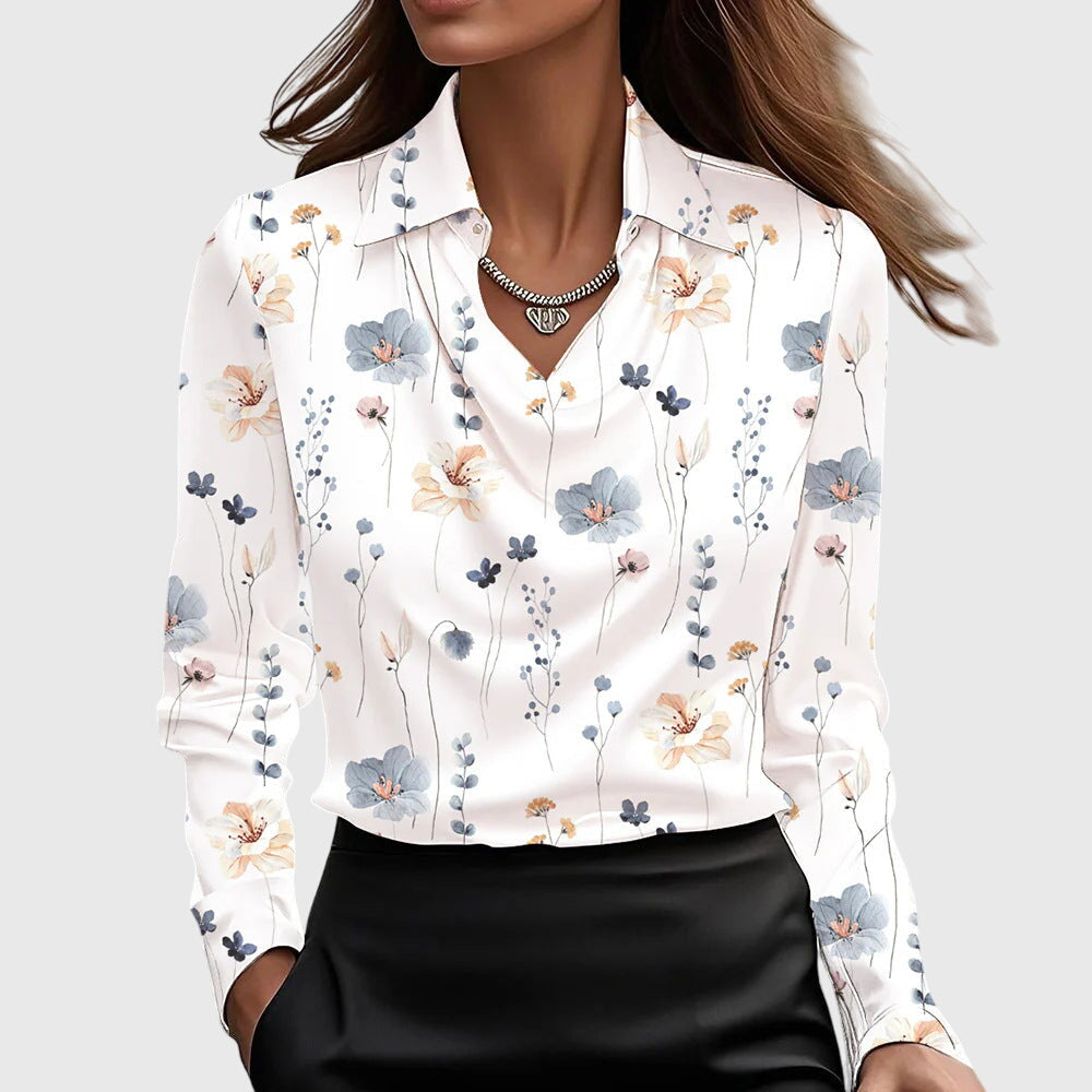 AMELIA™ | BLUSA ELEGANTE DE SATÉN