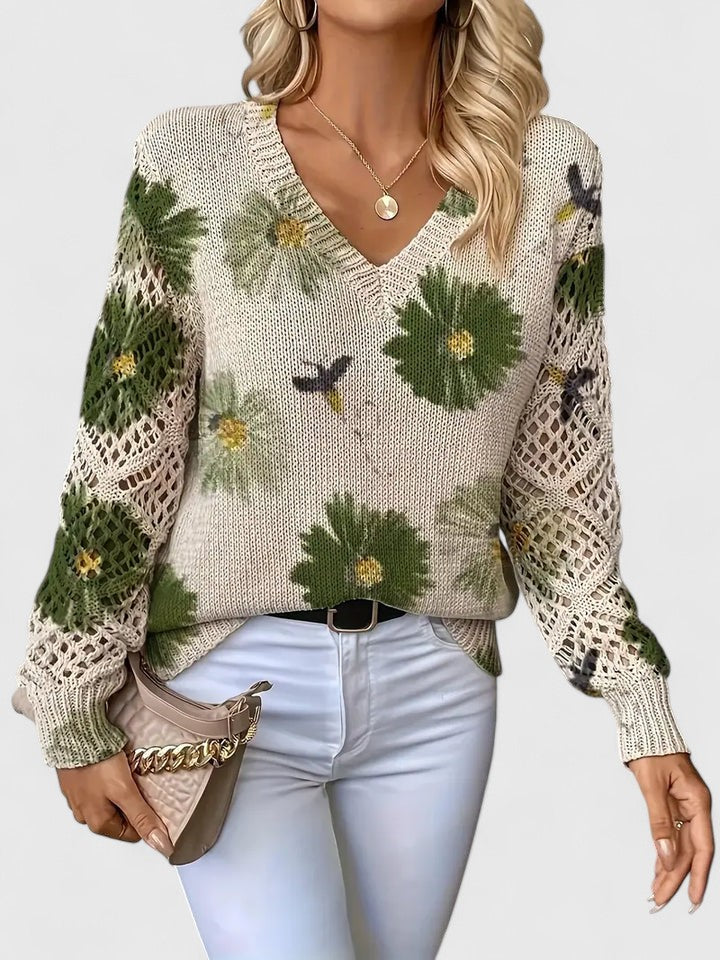 AMANDA™ | JERSEY ELEGANTE CON DISEÑO FLORAL