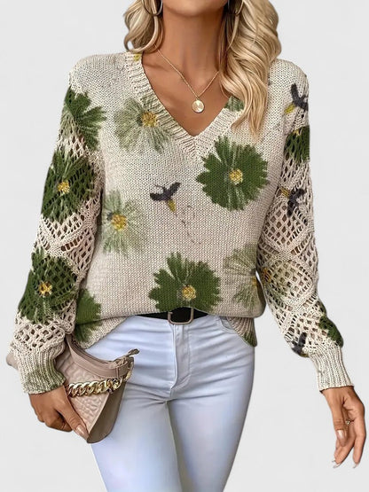 AMANDA™ | JERSEY ELEGANTE CON DISEÑO FLORAL