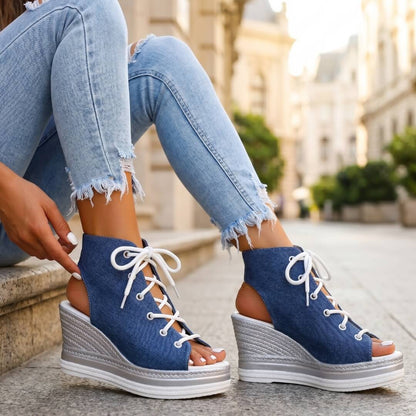 AGATHA™ | SANDALIAS DE CUÑA ELEGANTES