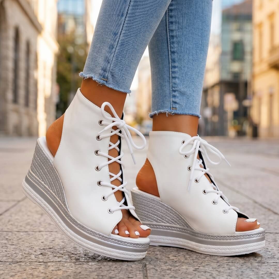 AGATHA™ | SANDALIAS DE CUÑA ELEGANTES