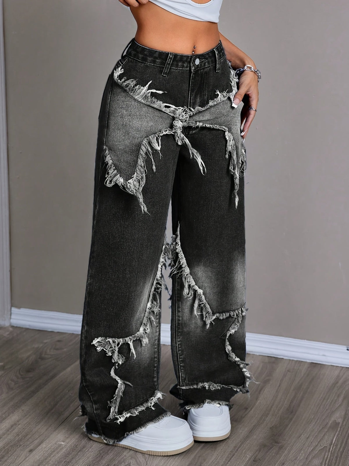 LUNA™ | Vaqueros de Patchwork