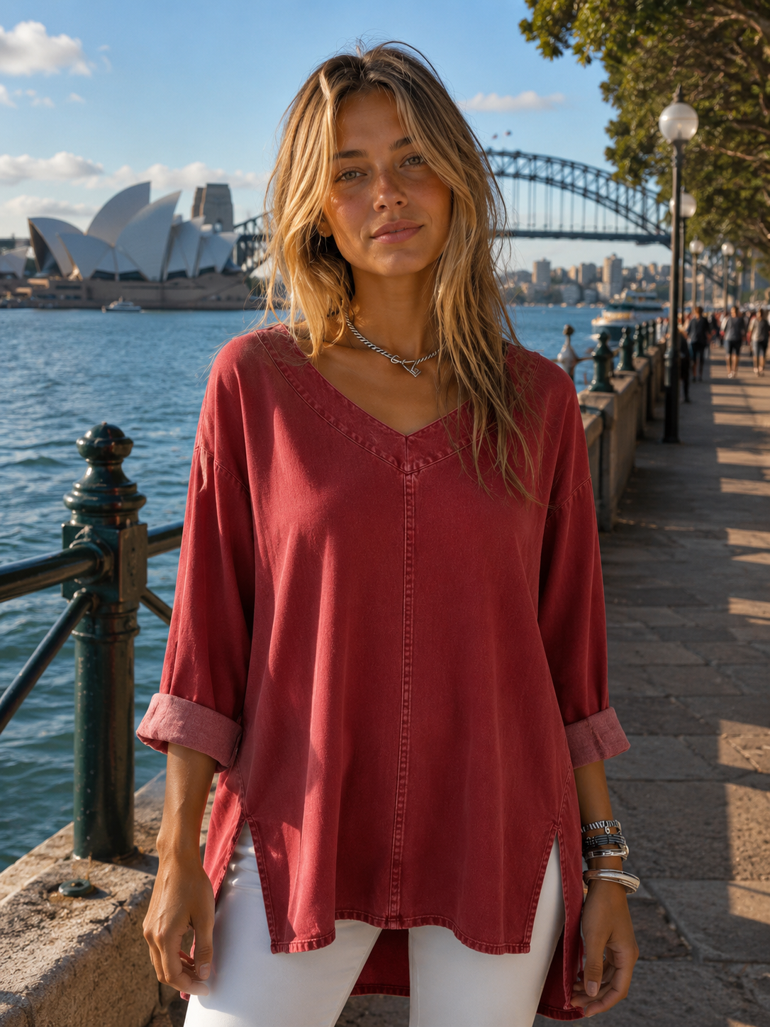 ANASTASIA™ | TOP CASUAL CON ESCOTE EN "V"