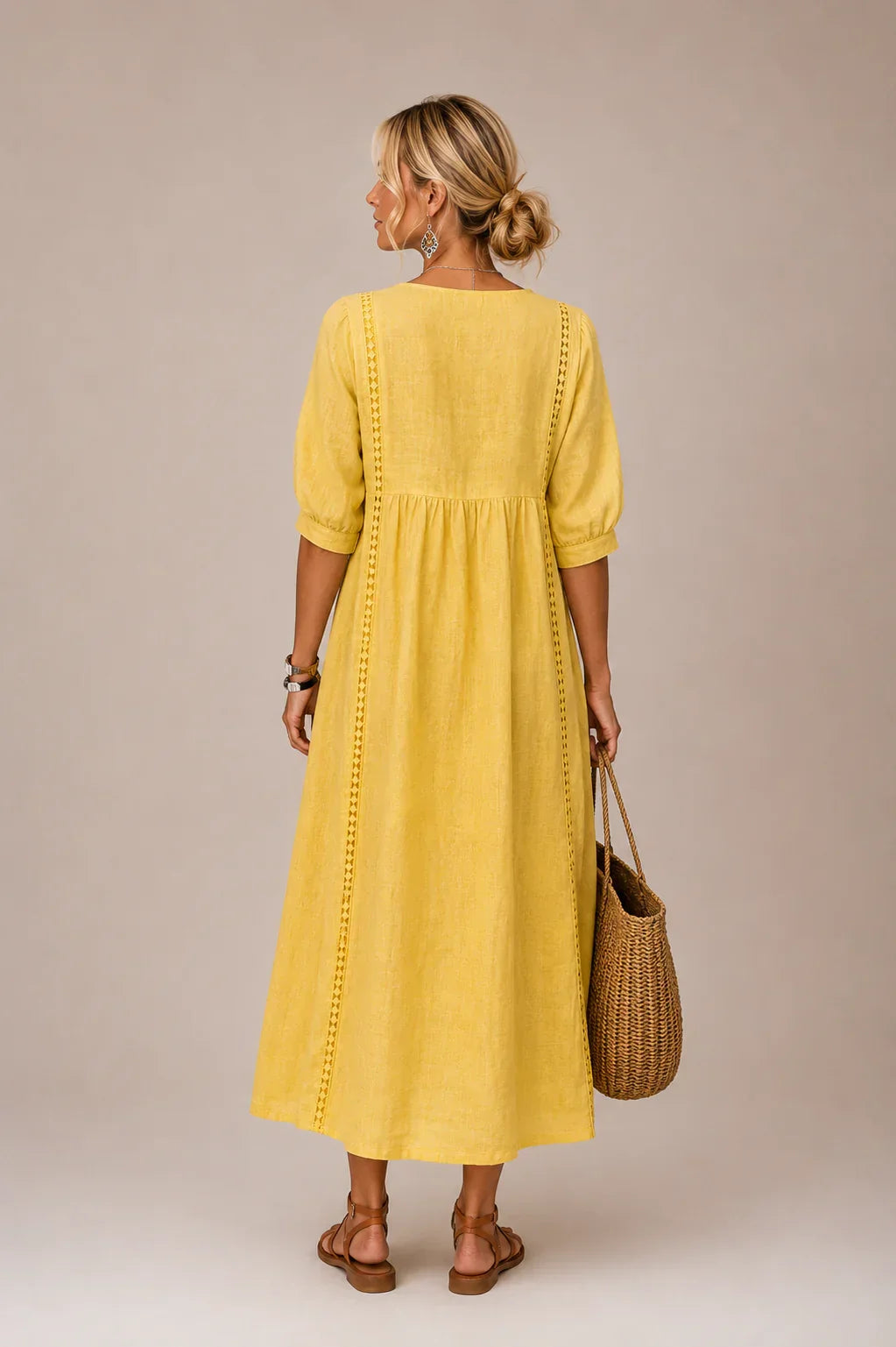 ROCÍO™ | Vestido Largo con Escote en V