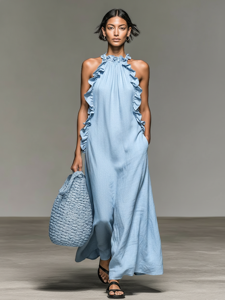 INÉS™ | Vestido Largo con Bolsillos