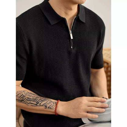 FEDERICO™  | Polo con media cremallera