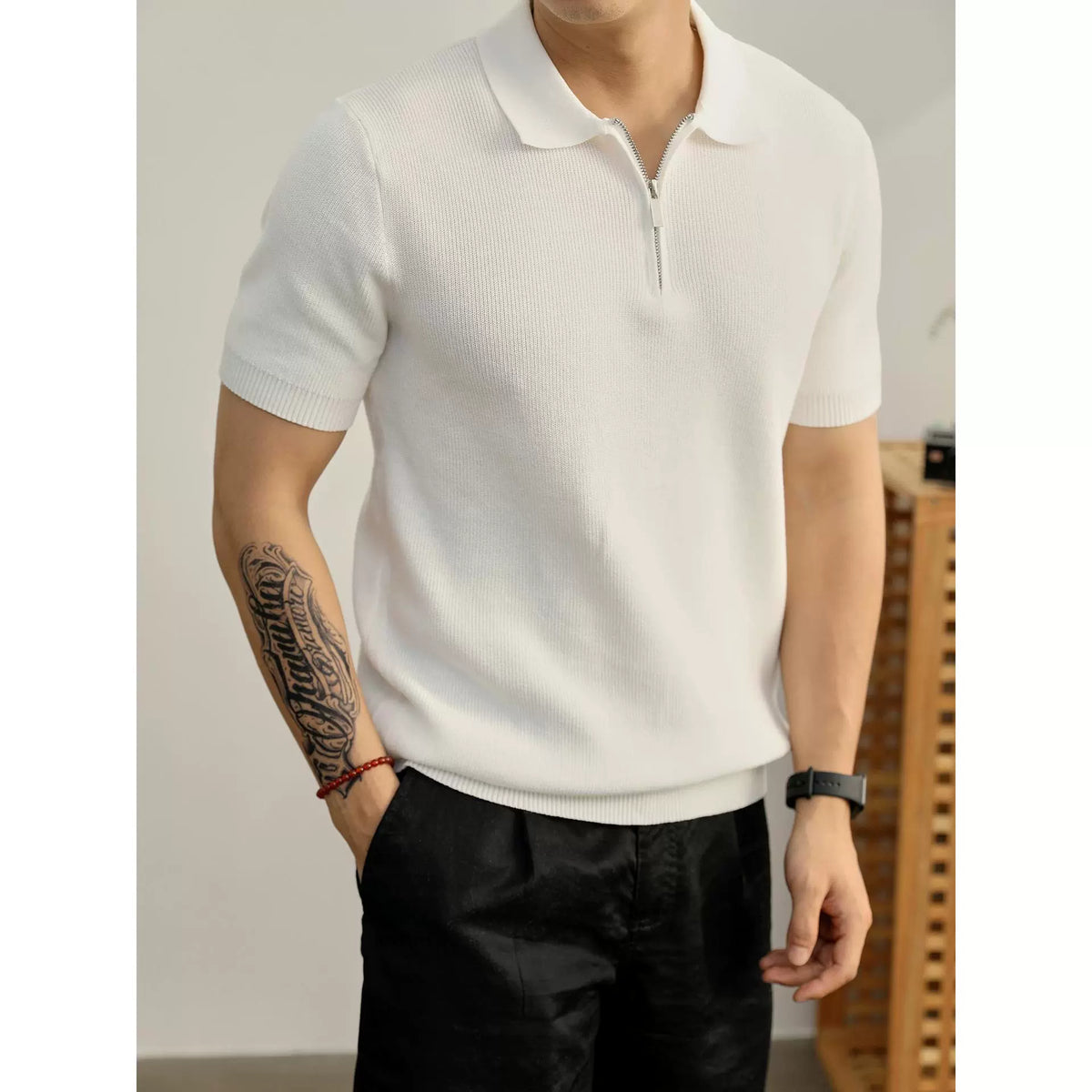 FEDERICO™  | Polo con media cremallera