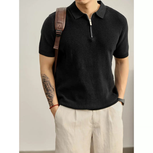 FEDERICO™  | Polo con media cremallera