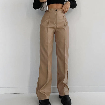 EMILIA™ | PANTALÓN LARGO DE PIEL