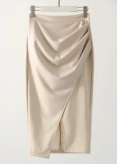 LUDOVICA™ | Falda midi de cuero