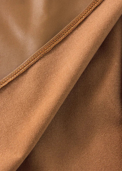 LUDOVICA™ | Falda midi de cuero