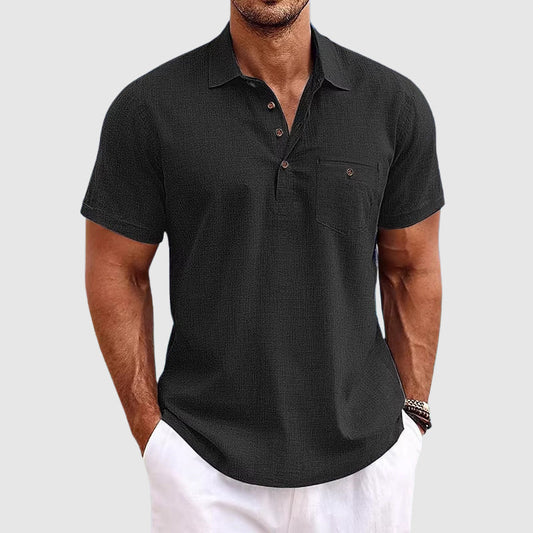 MANUEL™ | POLO DE LINO PREMIUM, LIGERO, FRESCO Y TRANSPIRABLE