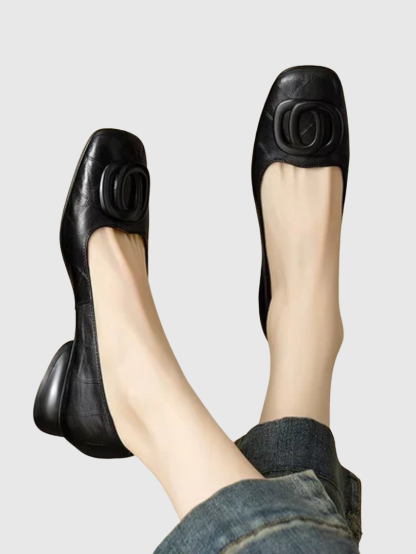 CAMILLE™ | Bailarinas de cuero Opium
