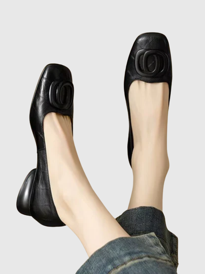 CAMILLE™ | Bailarinas de cuero Opium