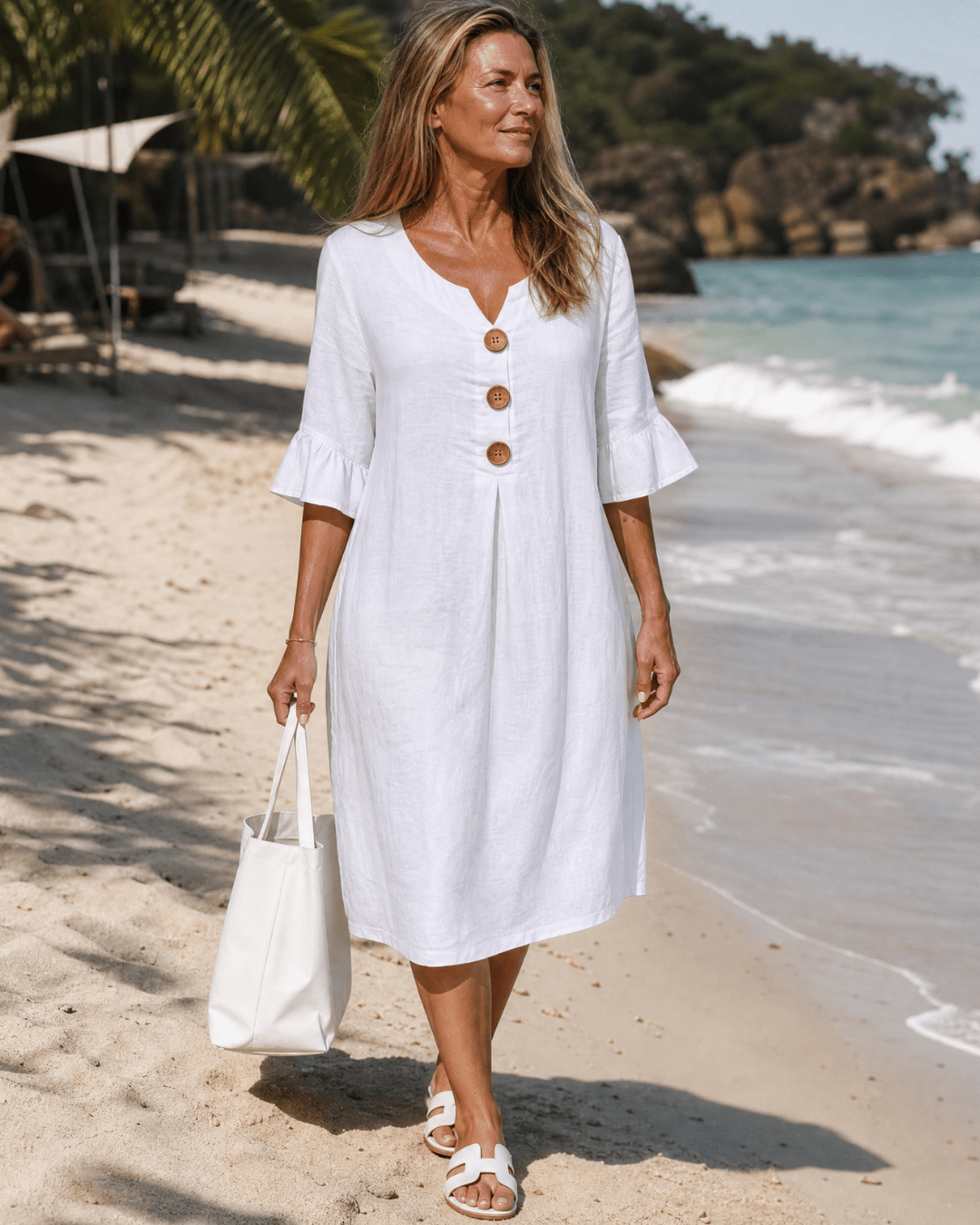 BELÉN™ | Vestido Midi de Mangas Amplias
