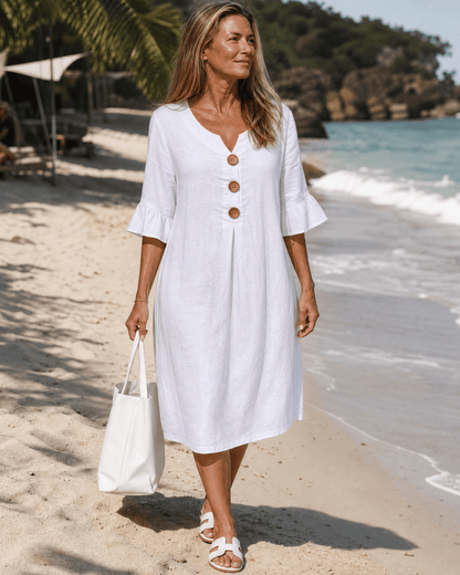 BELÉN™ | Vestido Midi de Mangas Amplias