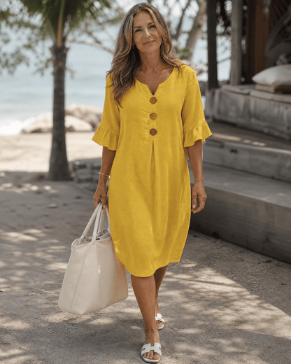 BELÉN™ | Vestido Midi de Mangas Amplias