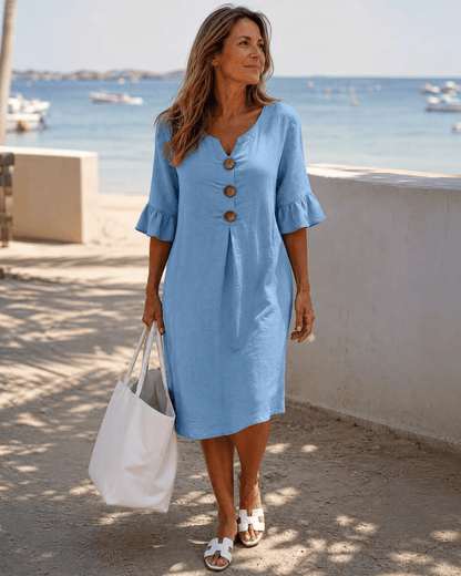 BELÉN™ | Vestido Midi de Mangas Amplias