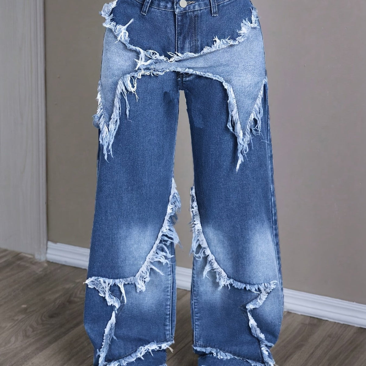 LUNA™ | Vaqueros de Patchwork