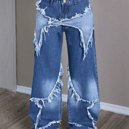 LUNA™ | Vaqueros de Patchwork