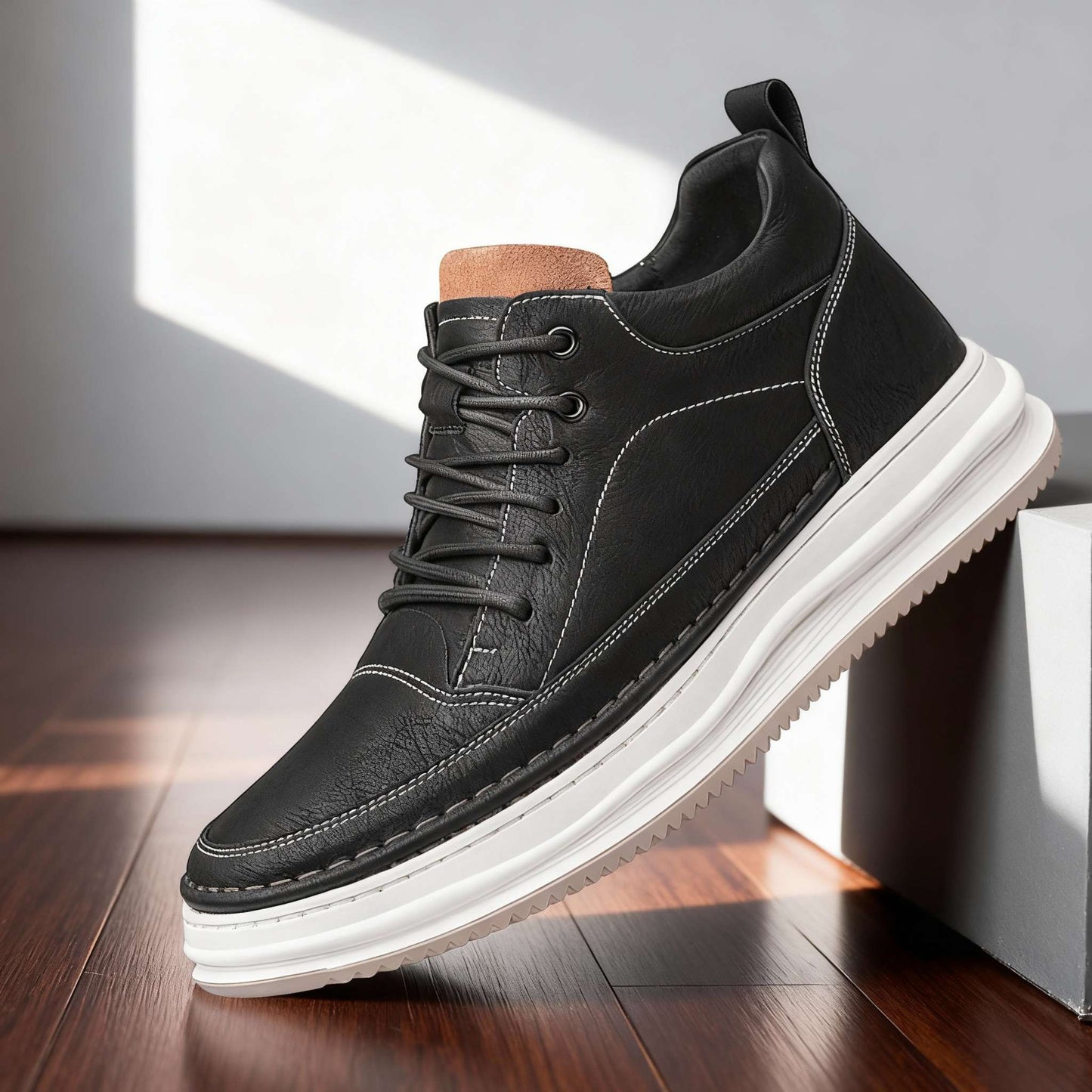 Alan - Zapatos elegantes de piel